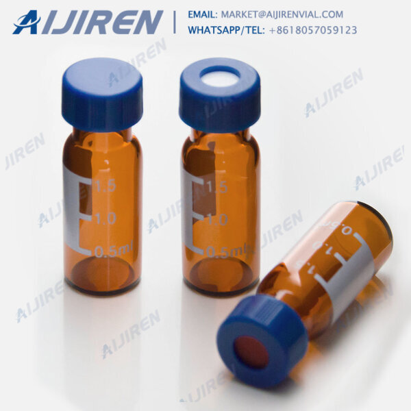 hplc vials with caps with writing space for wholesales Aijiren